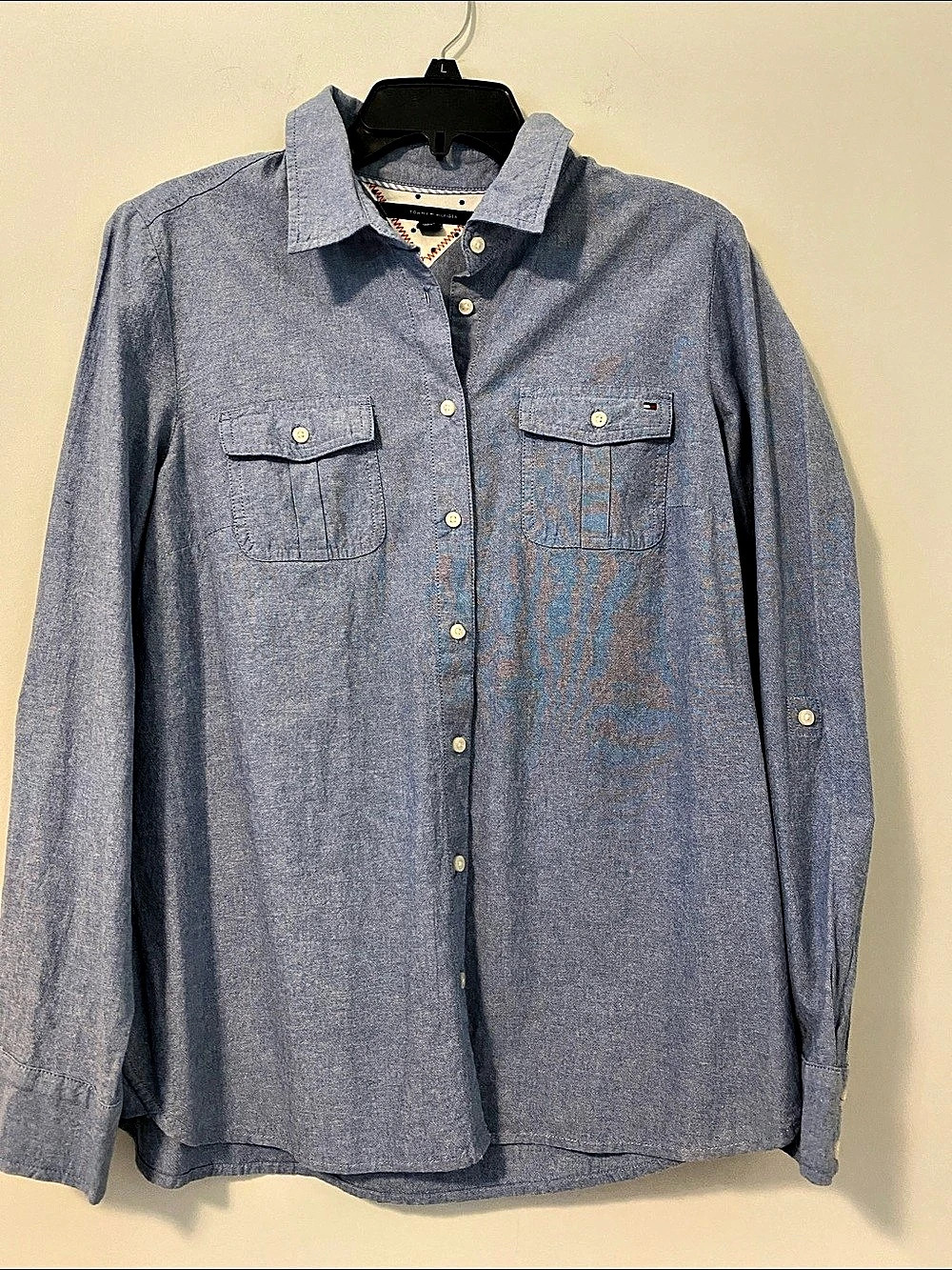 Tommy Hilfiger Women’s Cotton Button Down Size Large